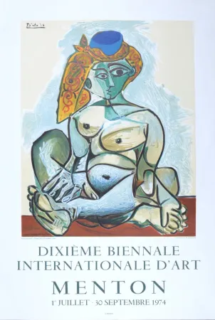 Литография Picasso - Dixième Biennale Internationale d'Art, Menton