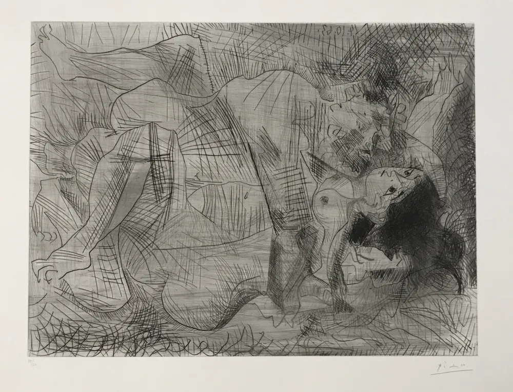 Гравюра Сухой Иглой Picasso - Etreinte (B.1110)