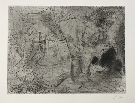 Гравюра Сухой Иглой Picasso - Etreinte (B.1110)