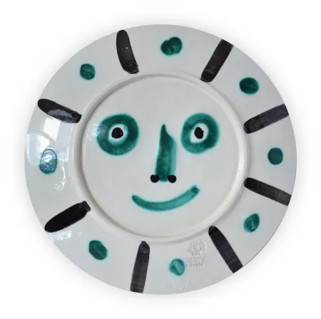 Керамика Picasso - Face with palm-leaves #366