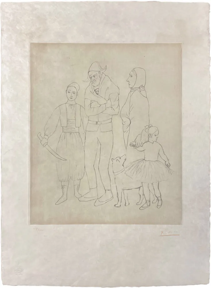 Гравюра Picasso - Famille des Saltimbanques