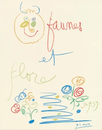 Литография Picasso - Faunes et Flore 1960