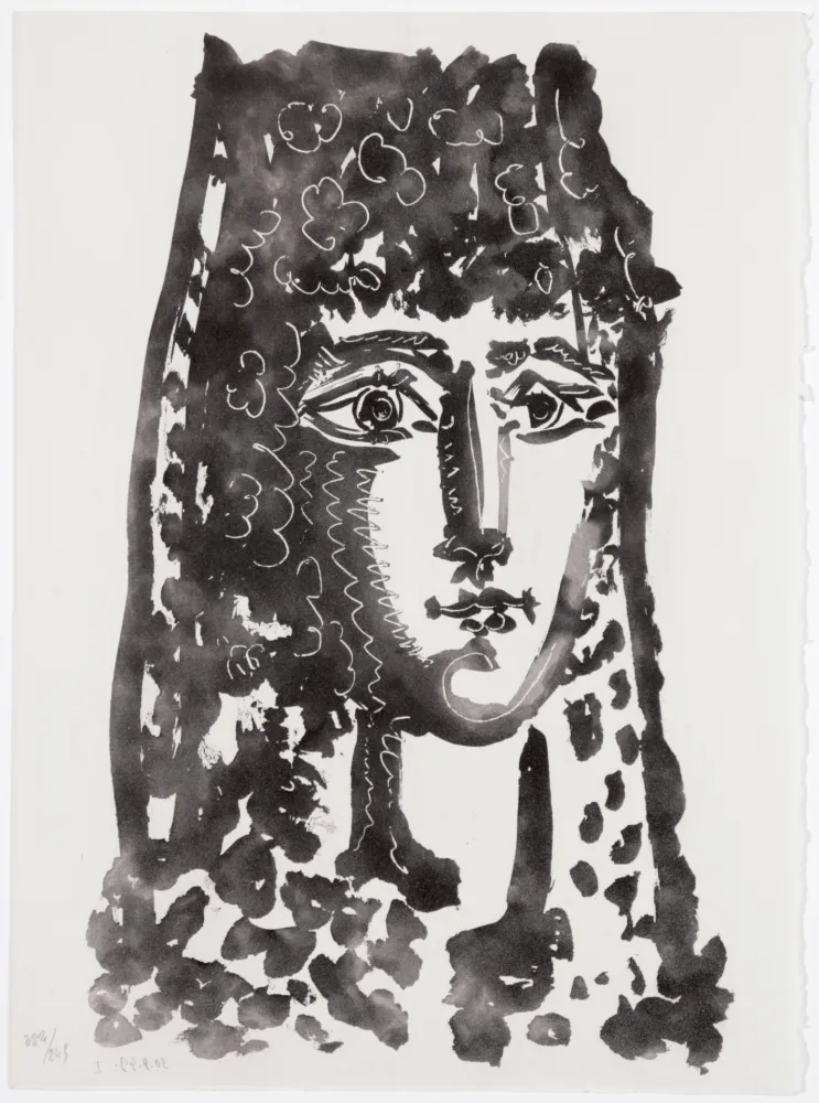 Акватинта Picasso - Femme à la mantille