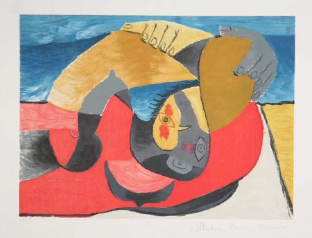 Литография Picasso - Femme Couchee