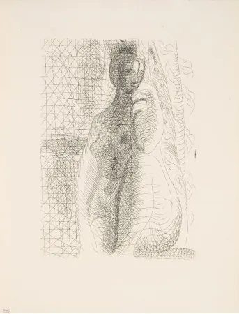 Гравюра Picasso - Femme nue, la jambe pliée (Suite Vollard 8)