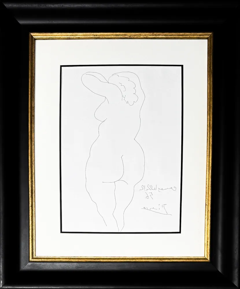 Гравюра Picasso - Femme vue de Dos