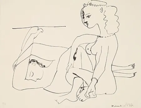 Литография Picasso - Femmes sur la plage