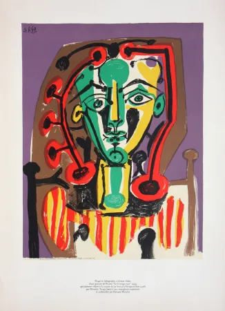 Литография Picasso - Figure au Corsage Raye