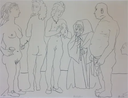 Литография Picasso - Figures And Dove
