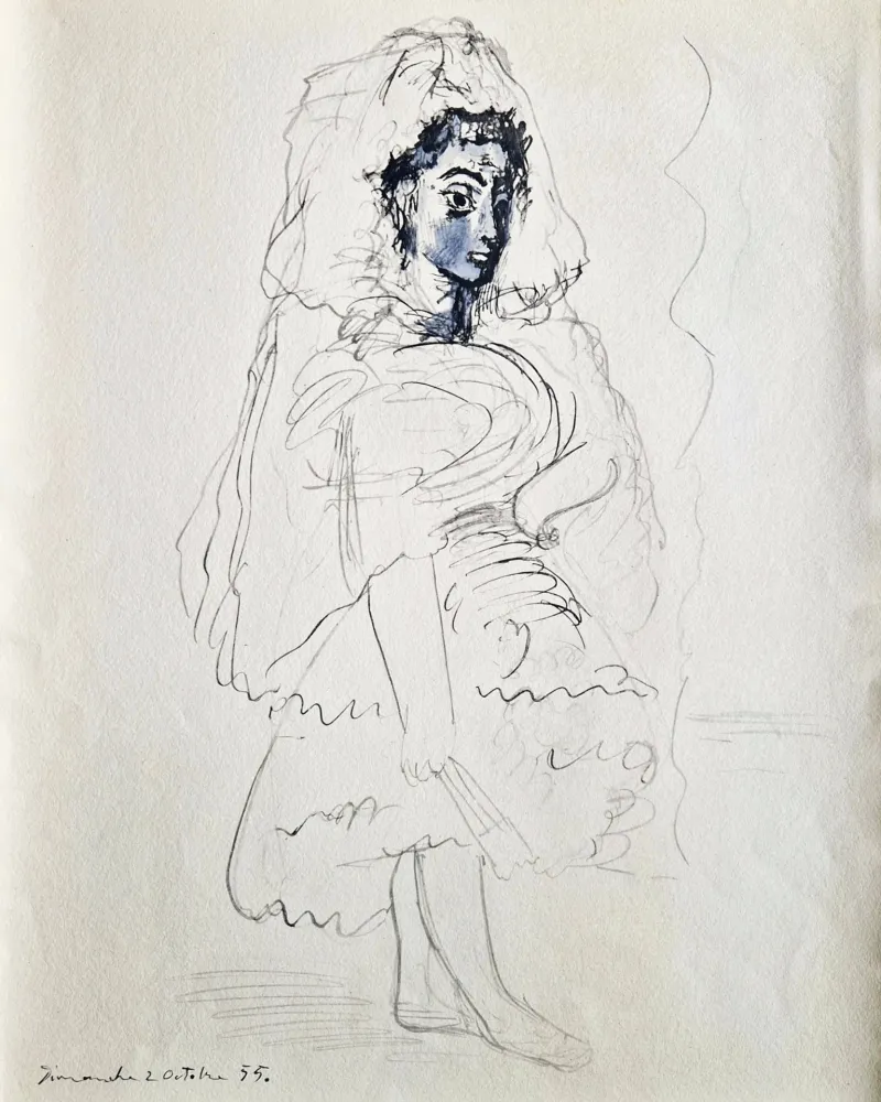 Трафарет Picasso - Jacqueline en espagnole