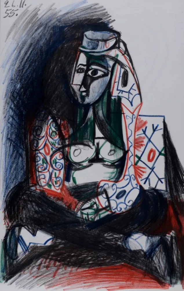 Литография Picasso - Jacqueline Roque, 1959