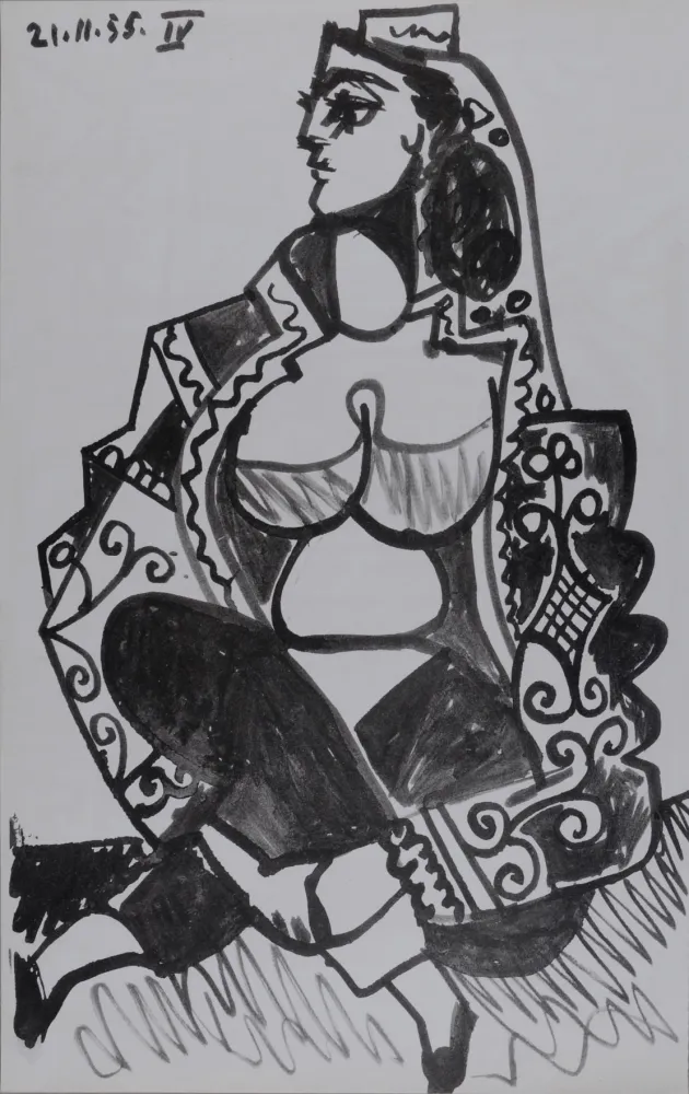 Литография Picasso - Jacqueline Roque IV,