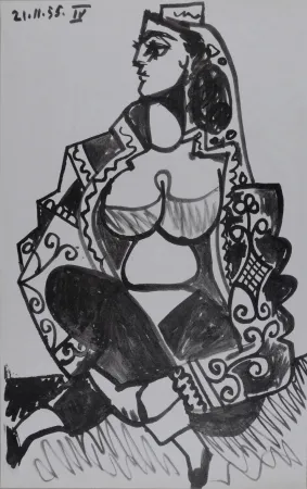 Литография Picasso - Jacqueline Roque IV,