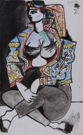 Литография Picasso - Jacqueline Roque #VI, 1959