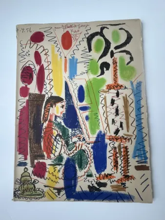 Литография Picasso - L' atelier de Cannes 