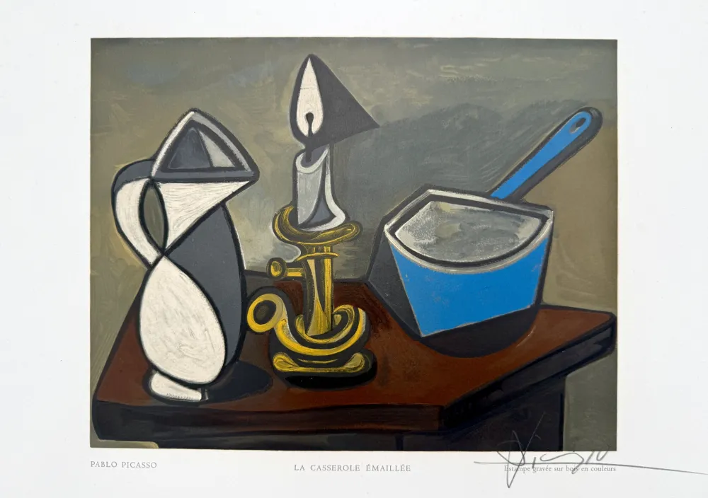 Гравюра На Дереве Picasso - La Casserole Émaillée
