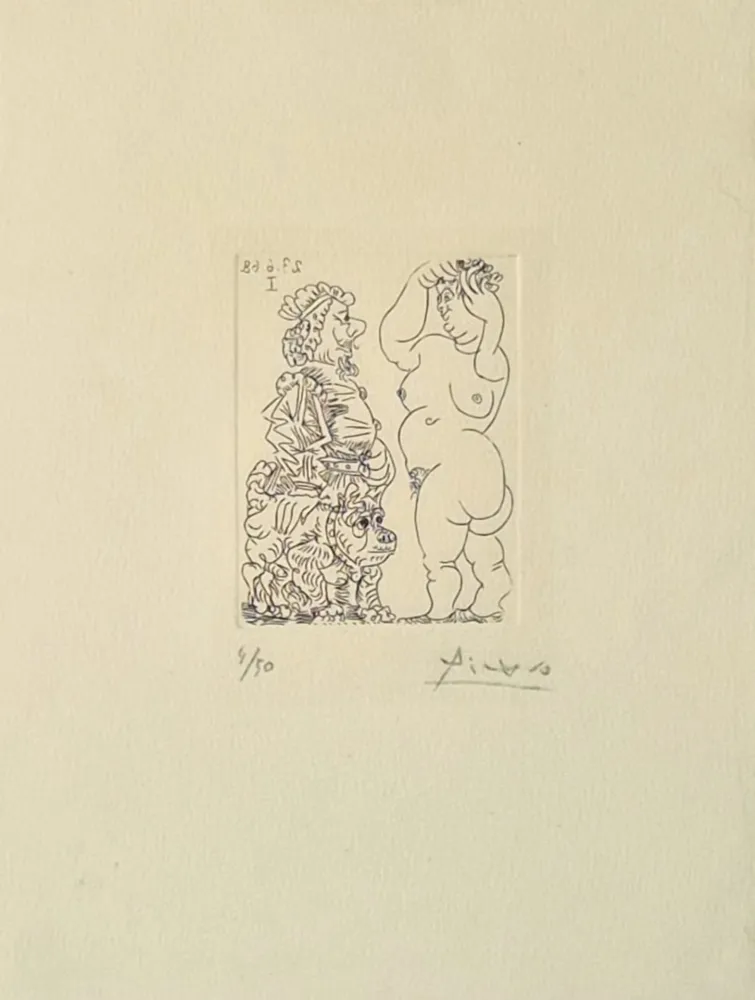 Гравюра Picasso - La Celestine, from Série 347