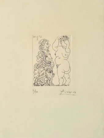 Гравюра Picasso - La Celestine, from Série 347