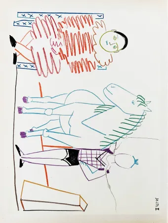 Литография Picasso - La Comédie Humaine