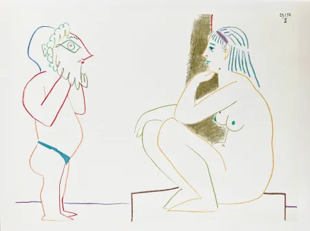 Литография Picasso - La Comédie Humaine