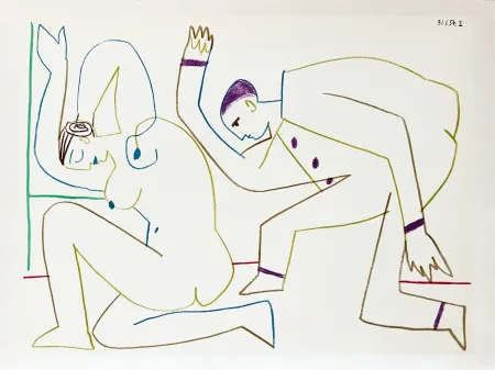 Литография Picasso - La Comédie Humaine