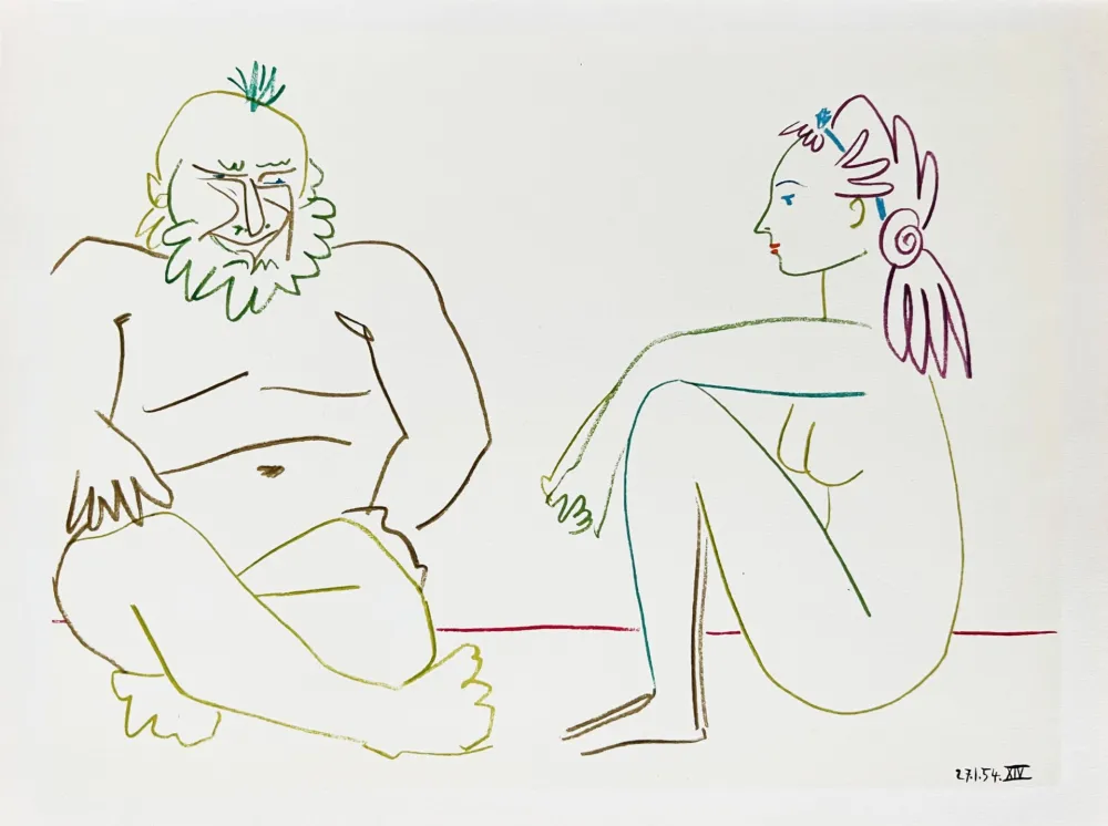 Литография Picasso - La Comédie Humaine