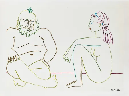 Литография Picasso - La Comédie Humaine