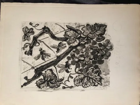 Акватинта Picasso - La guêpe