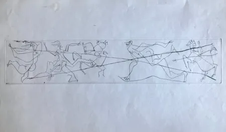 Гравюра Сухой Иглой Picasso - La maigre