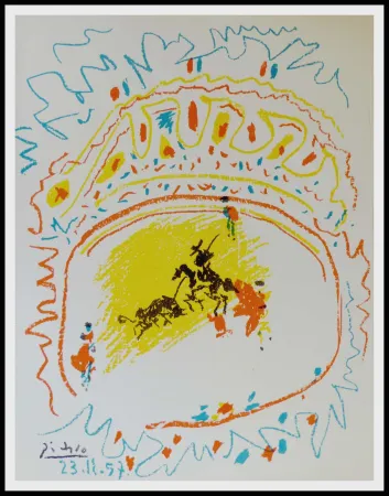 Литография Picasso - La Pique (Corrida) 