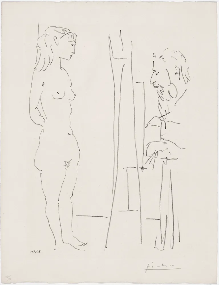 Литография Picasso - La Pose Nue