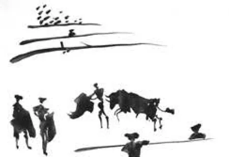 Акватинта Picasso - La Tauromaquia portfolio