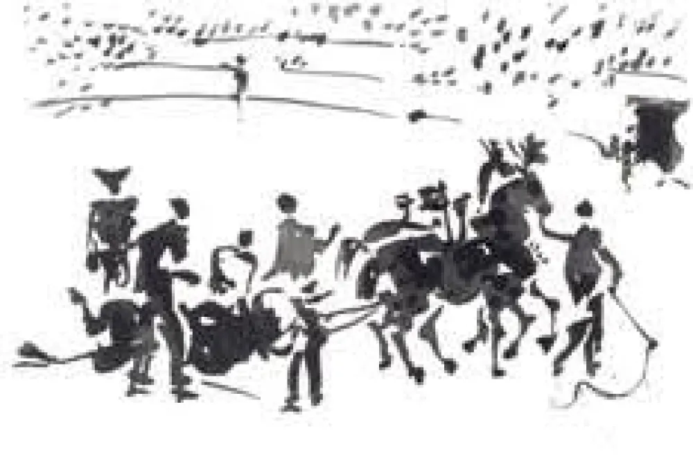 Акватинта Picasso - La Tauromaquia portfolio