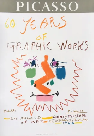 Литография Picasso - LACMA - 60 Years of Graphic Works