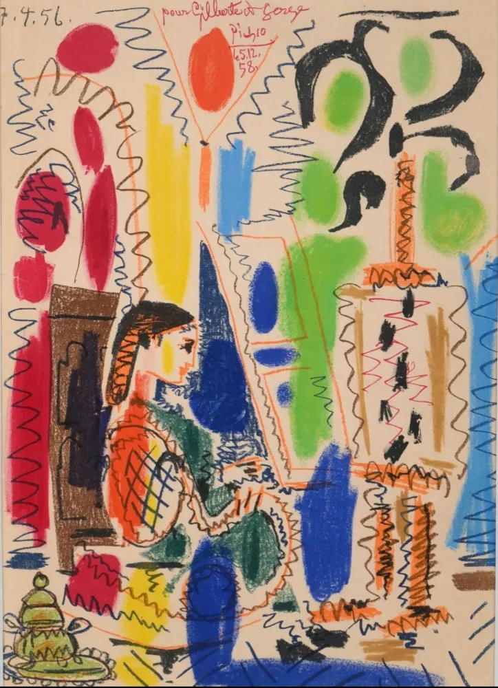 Литография Picasso - L'atelier de Cannes 1956