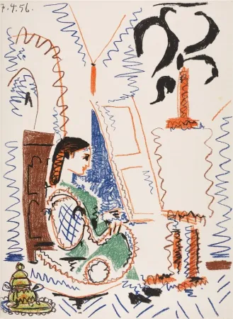 Литография Picasso - L'atelier de Cannes (The Cannes Studio)