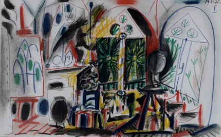 Литография Picasso - L'Atelier de La Californie #1, 1959