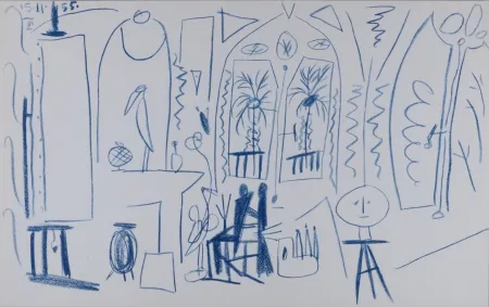 Литография Picasso - L'Atelier de La Californie #13