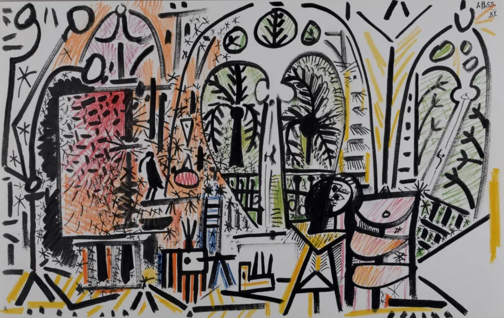 Литография Picasso - L'Atelier de La Californie #3, 1959