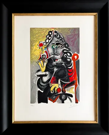 Литография Picasso - Le cavalier 