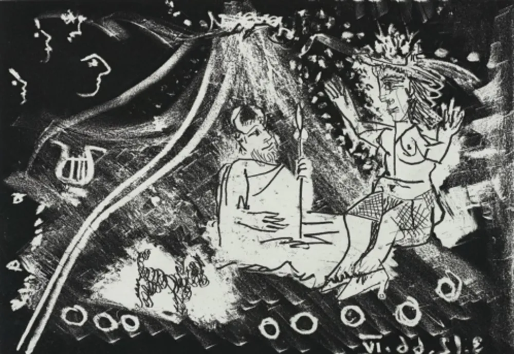 Офорт И Аквитанта Picasso - Le Cocu Magnifique