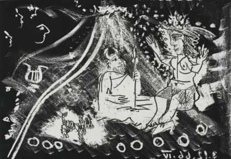 Офорт И Аквитанта Picasso - Le Cocu Magnifique