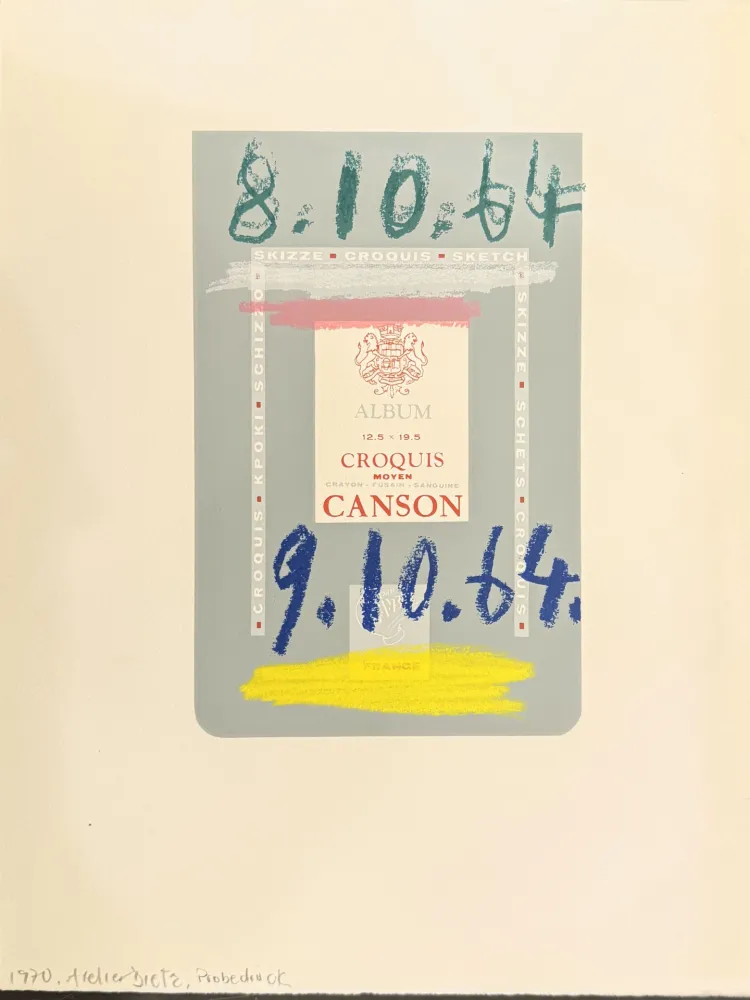 Литография Picasso - Le goût du bonheur. Trois carnets d`atelier. 1970.