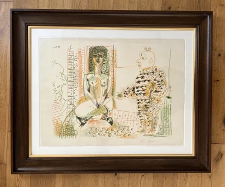 Литография Picasso - Le Peintre et son Modèle
