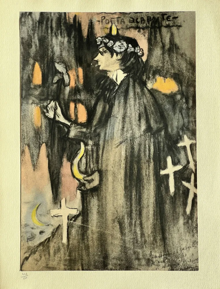 Литография Picasso - Le Poete Decadent