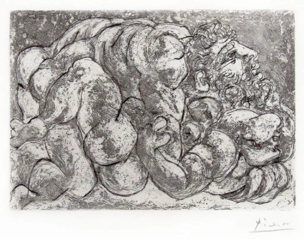 Гравюра Picasso - Le Viol IV from the Vollard Suite, 1933