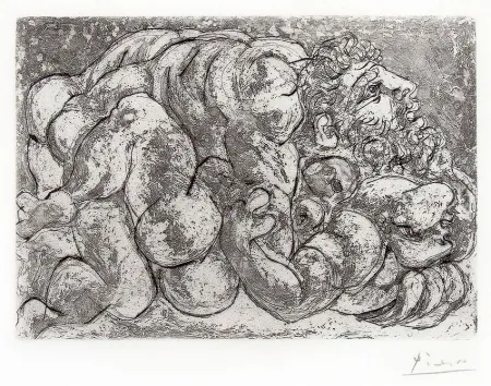 Гравюра Picasso - Le Viol IV from the Vollard Suite, 1933