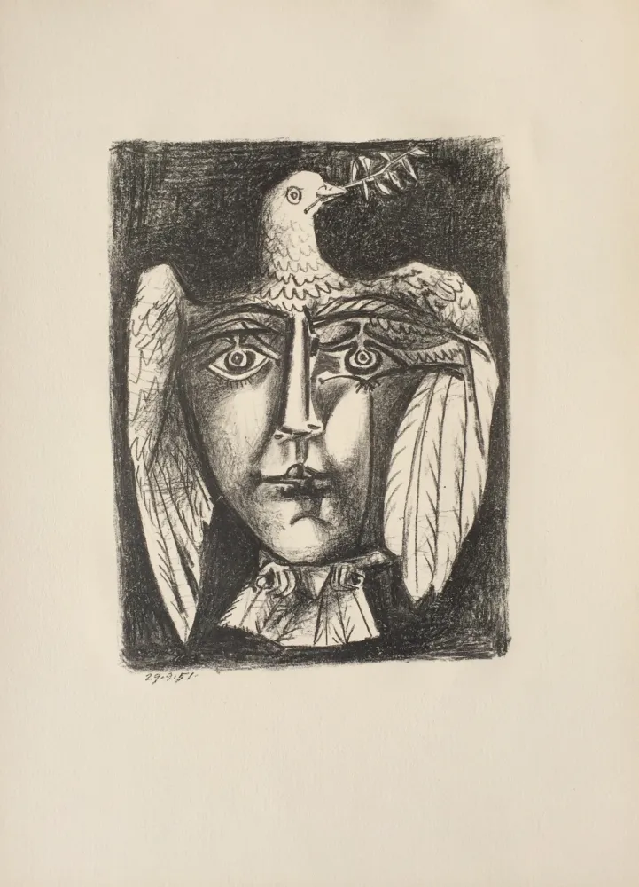 Литография Picasso - Le Visage de la Paix (B. 687)