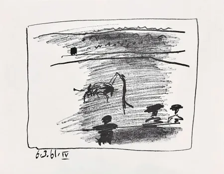 Литография Picasso - Les Banderillas