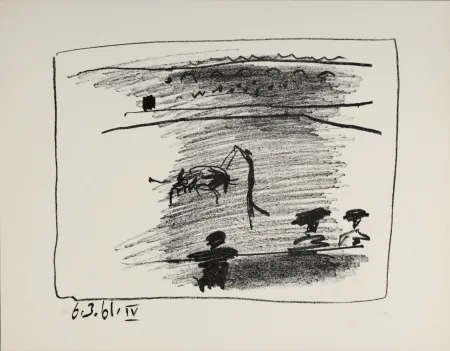 Литография Picasso - Les Banderilles, 1961